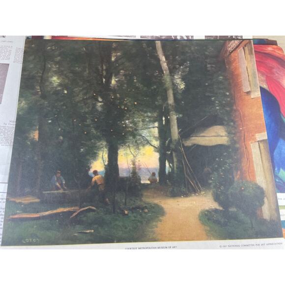 1937 Treasures of Art National Worlds Greatest Paintings w/COA 1974 Appraisal - Picture 8 of 16